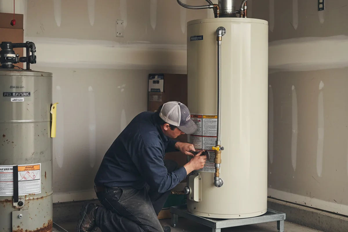 Water heater and shutoff valve replacement in Nanticoke